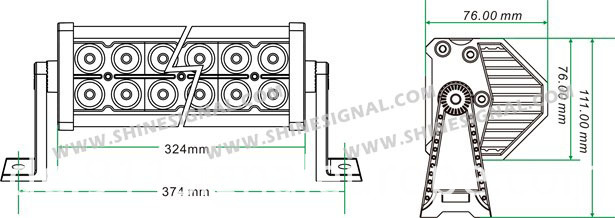 72W Vehicle Parts LED Light Bars (DA3-24 72W)